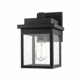 Belle Chasse One Light Outdoor Wall Bracket Powder Coated BlackOutdoor wall sconces with motion sensor