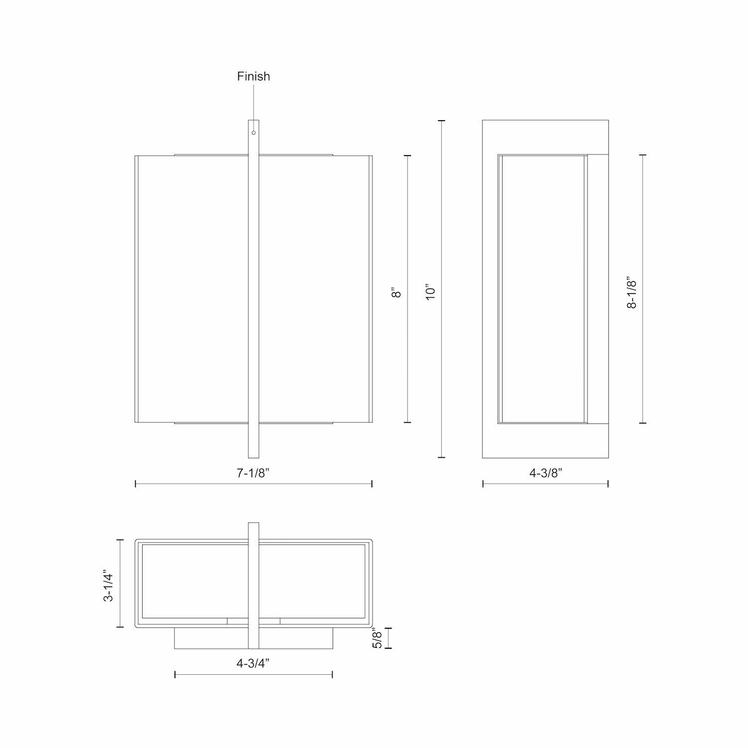 Bengal LED Wall Sconce Black