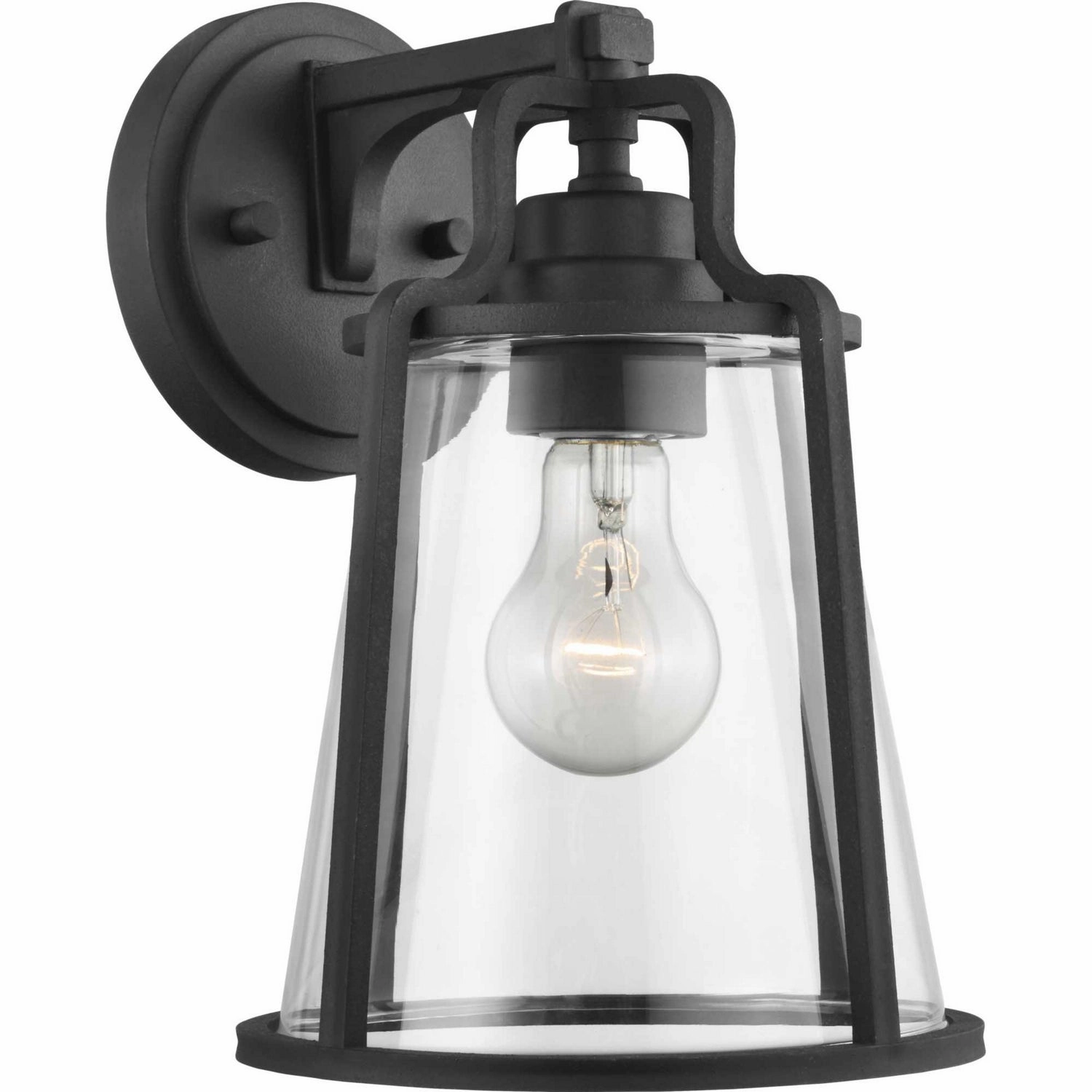 Benton Harbor One Light Wall Lantern Black