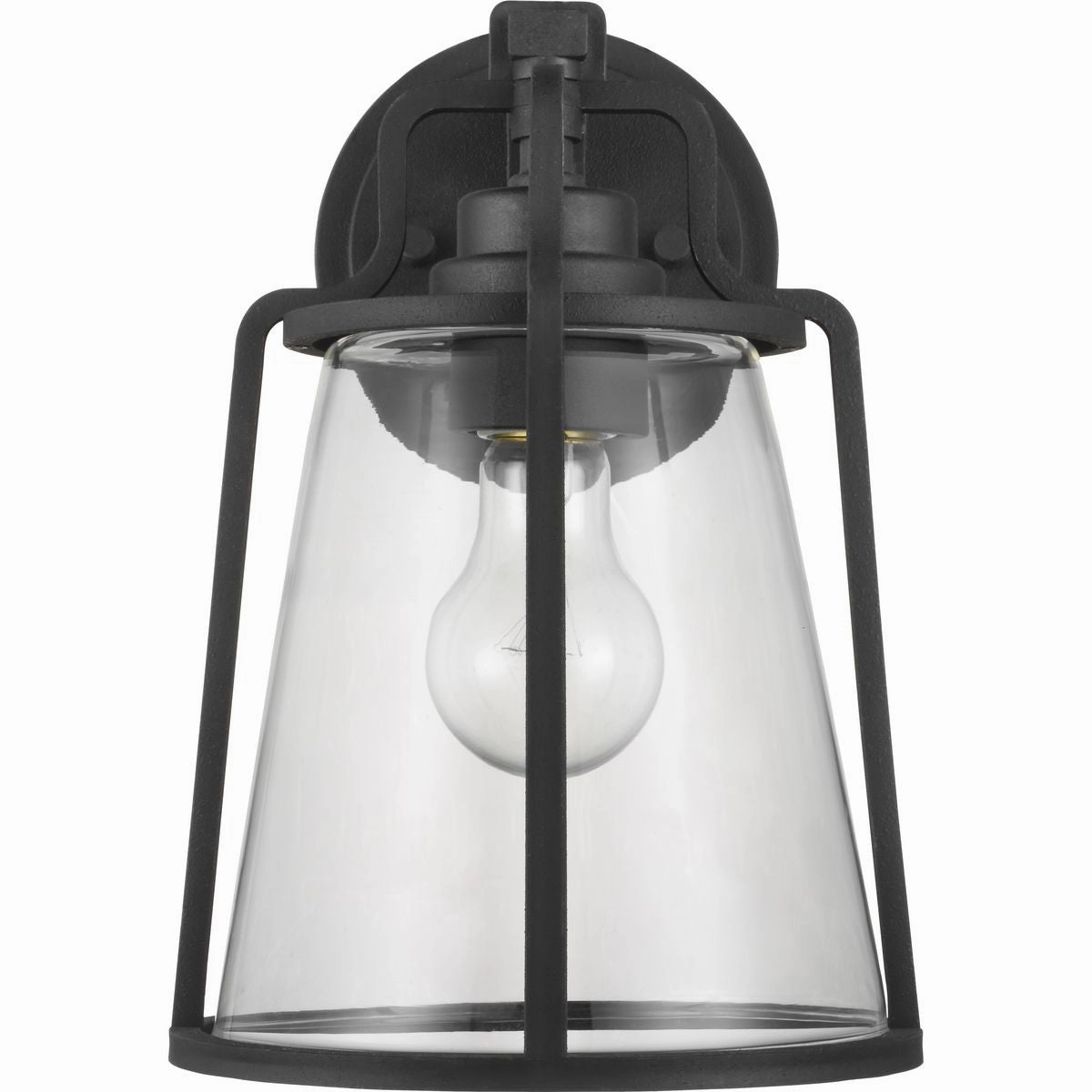 Benton Harbor One Light Wall Lantern Black
