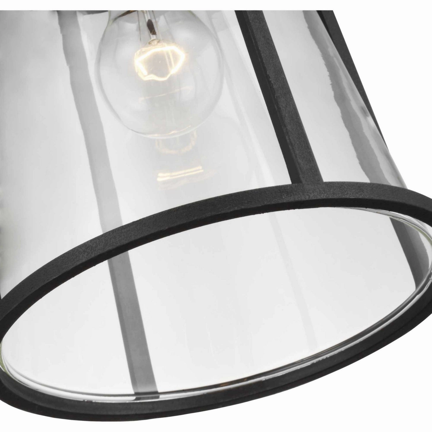 Benton Harbor One Light Wall Lantern Black