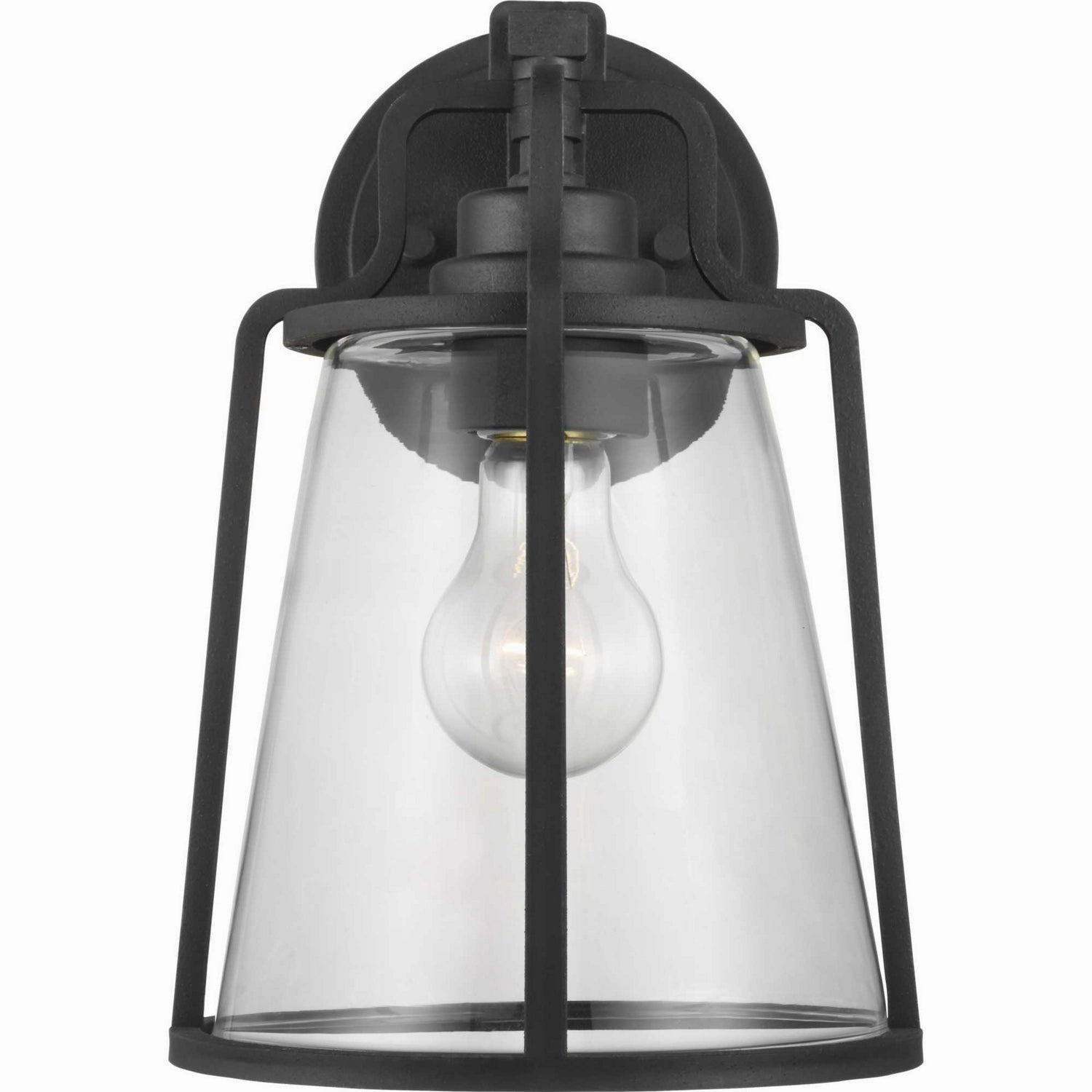 Benton Harbor One Light Wall Lantern Black