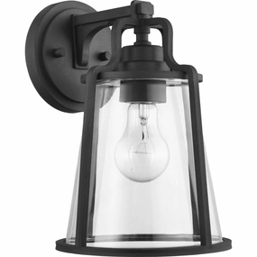 Benton Harbor One Light Wall Lantern BlackOutdoor wall sconces with motion sensor