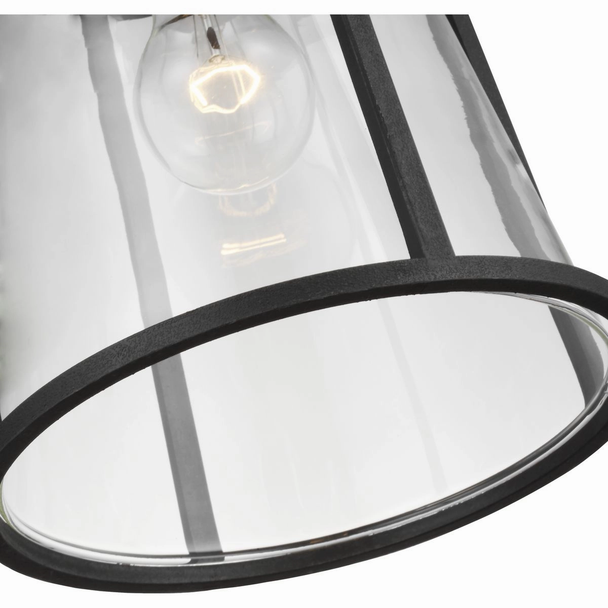 Benton Harbor One Light Wall Lantern Black