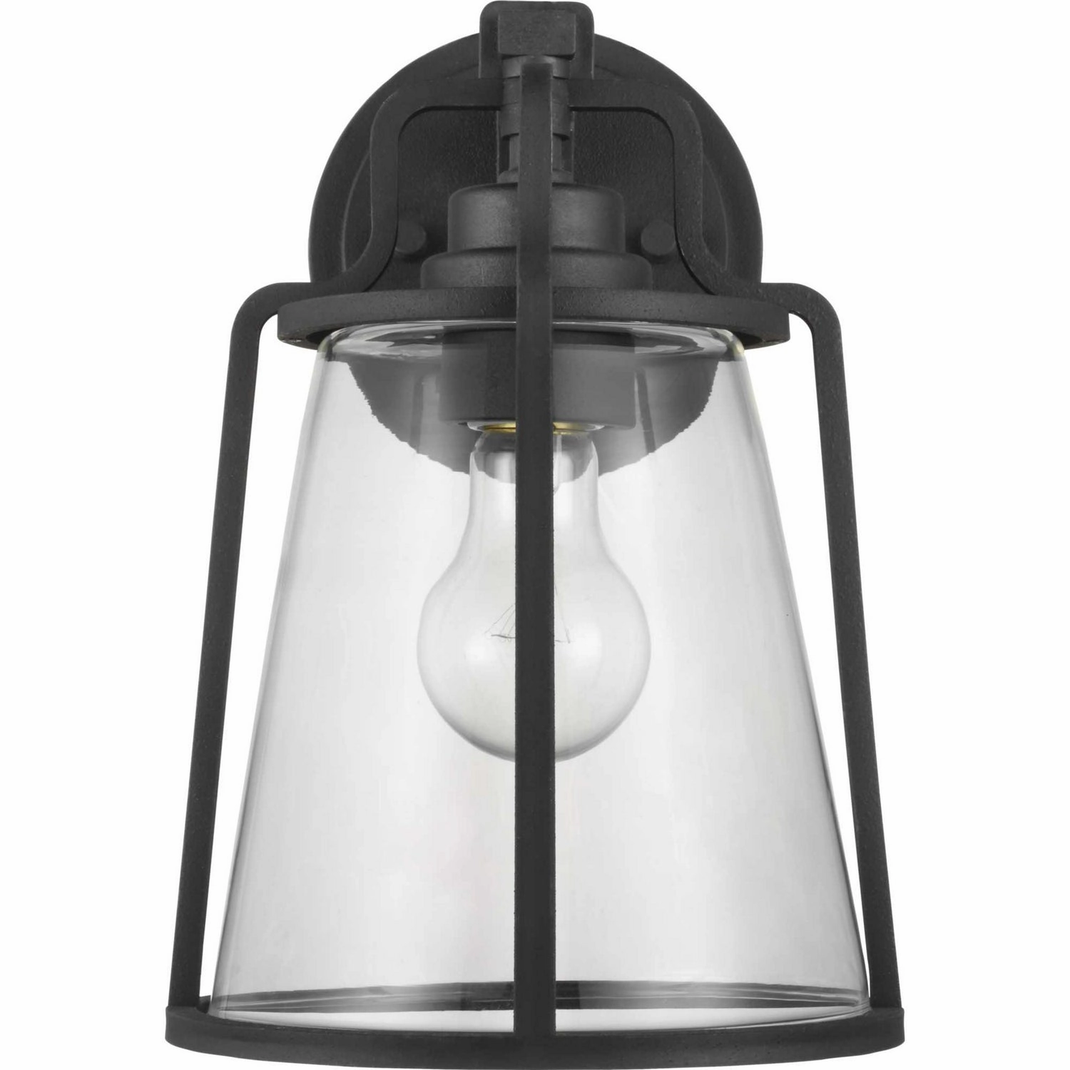 Benton Harbor One Light Wall Lantern Black