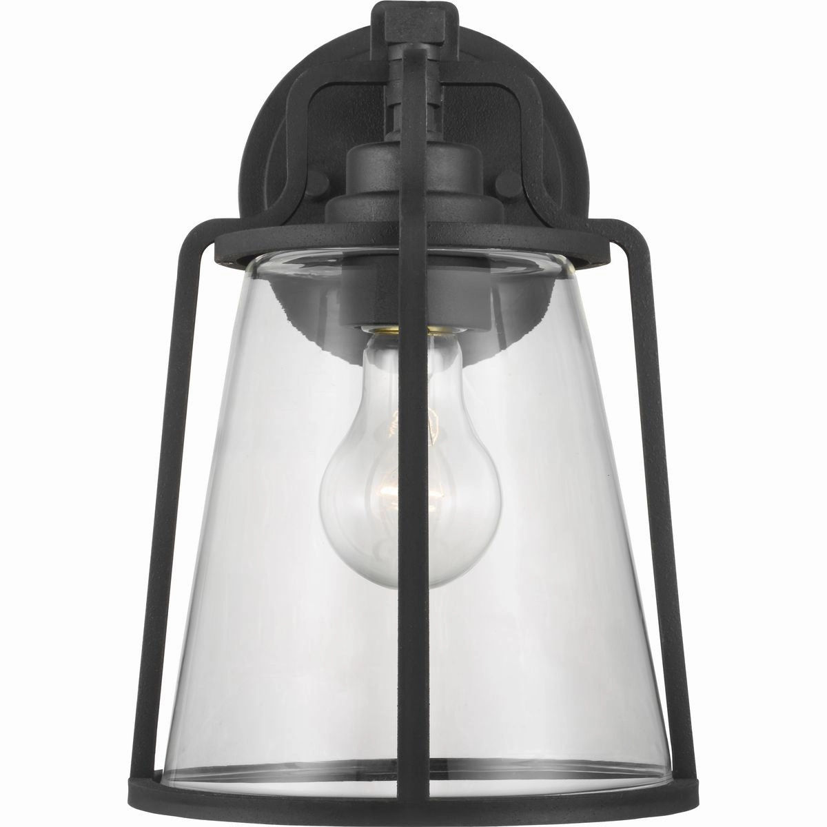 Benton Harbor One Light Wall Lantern Black