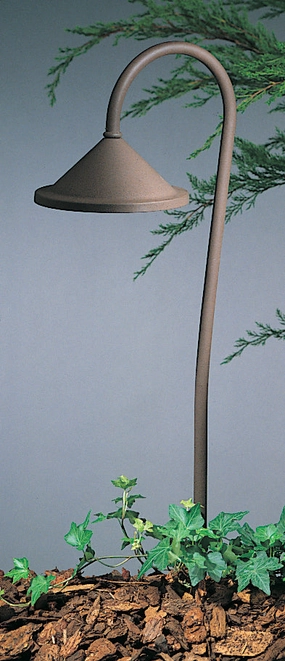 Berkeley One Light Landscape Rustic BrownDecorative outdoor post lights