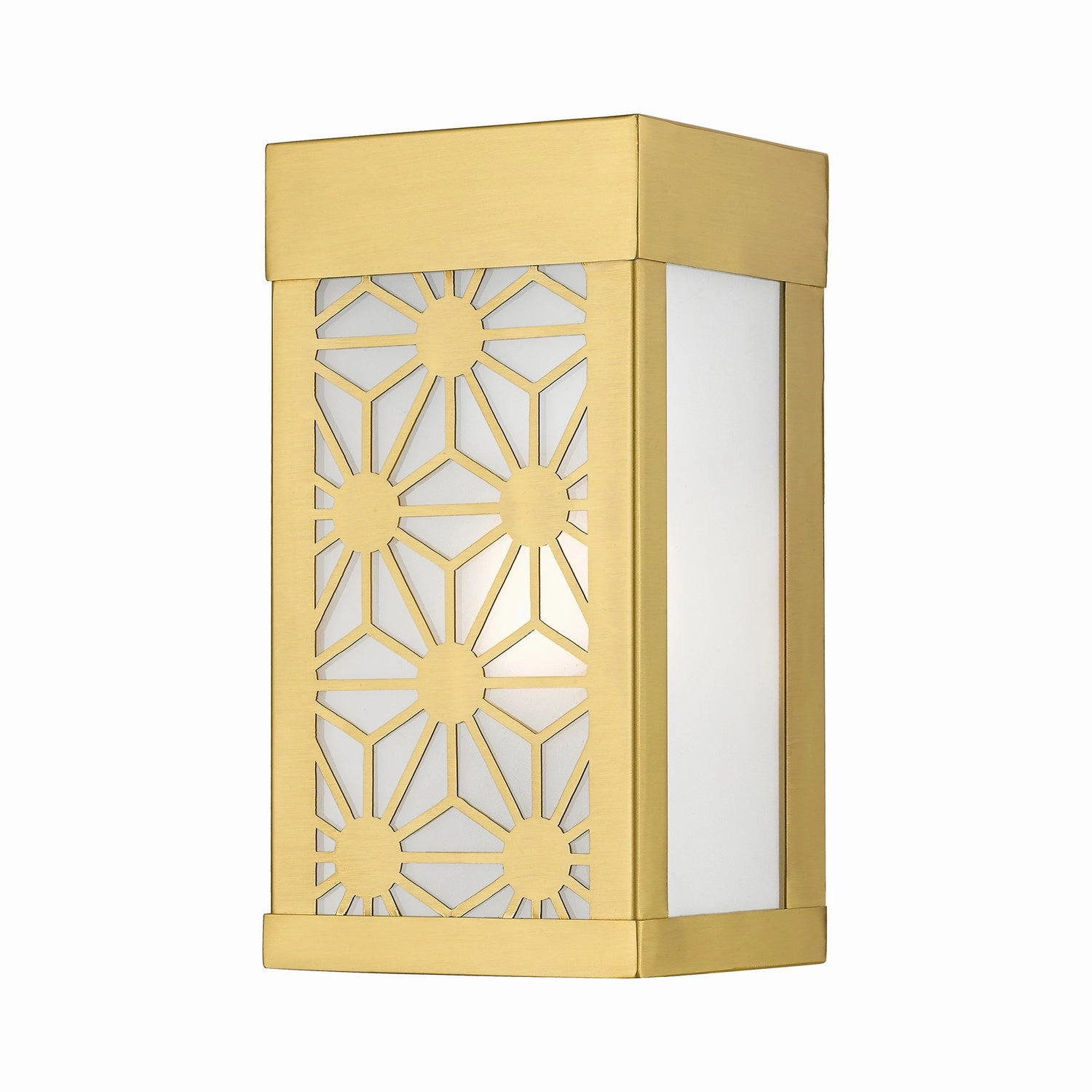 Berkeley One Light Outdoor Wall Sconce Satin GoldOutdoor wall sconces with motion sensor