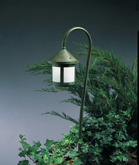 Berkeley One Light Stem Mount Verdigris PatinaDecorative outdoor post lights