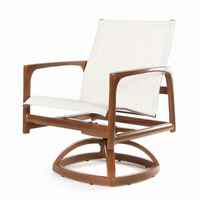 Berkeley Sling Swivel Rocker Dining Chairoutdoor dining chair with armrests