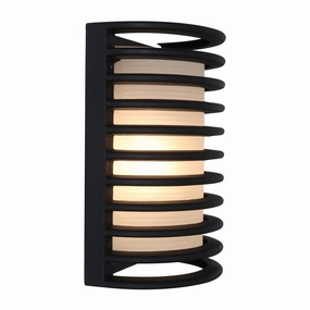 Bermuda LED Bulkhead BlackOutdoor wall sconces with motion sensor