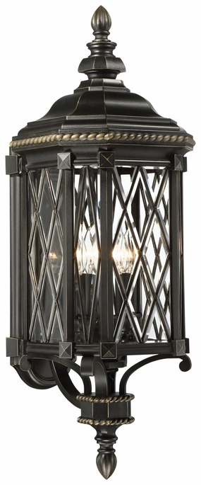 Bexley Manor Four Light Outdoor Wall Mount Coal W/Gold HighlightsOutdoor wall sconces with motion sensor