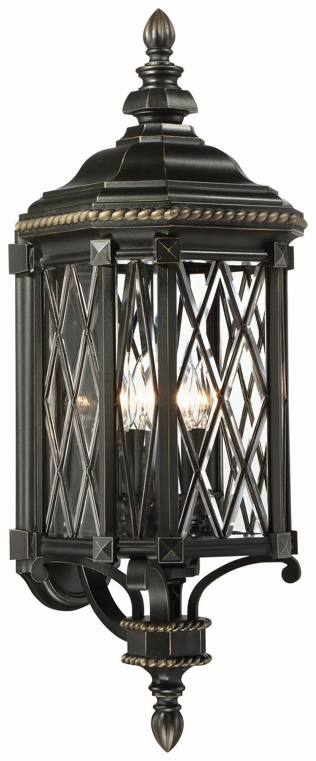 Bexley Manor Four Light Outdoor Wall Mount Coal W/Gold HighlightsOutdoor wall sconces with motion sensor
