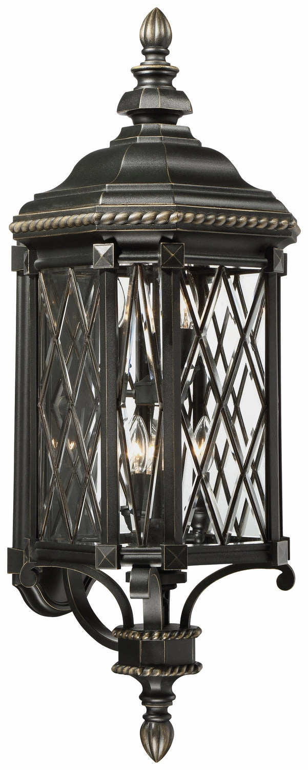 Bexley Manor Six Light Outdoor Wall Mount Coal W/Gold HighlightsOutdoor wall sconces with motion sensor
