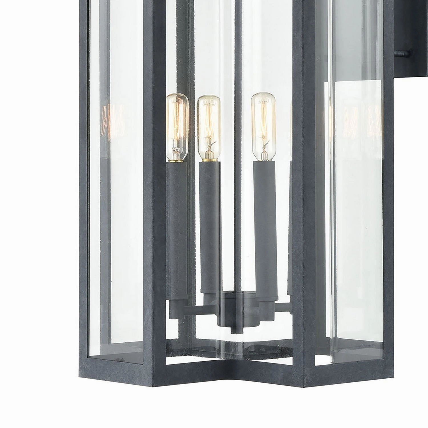 Bianca Four Light Outdoor Wall Sconce Aged Zinc