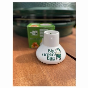 Big Green Egg Ceramic Chicken Roaster outdoor kitchen cooking station with sink