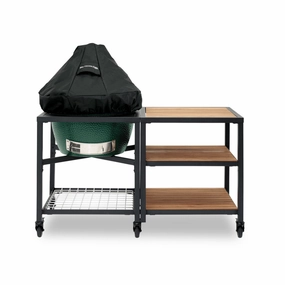 Big Green Egg Dome Cover outdoor kitchen cooking station with sink