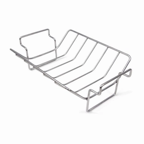 Big Green Egg Rib and Roast Rack outdoor kitchen cooking station with sink