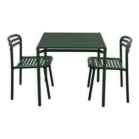 Bliss Square Dining Table Set w/ Side Chairsoutdoor patio dining furniture set