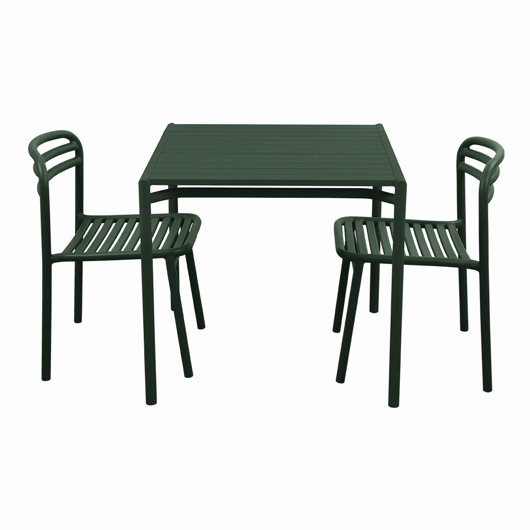 Bliss Square Dining Table Set w/ Side Chairsoutdoor patio dining furniture set