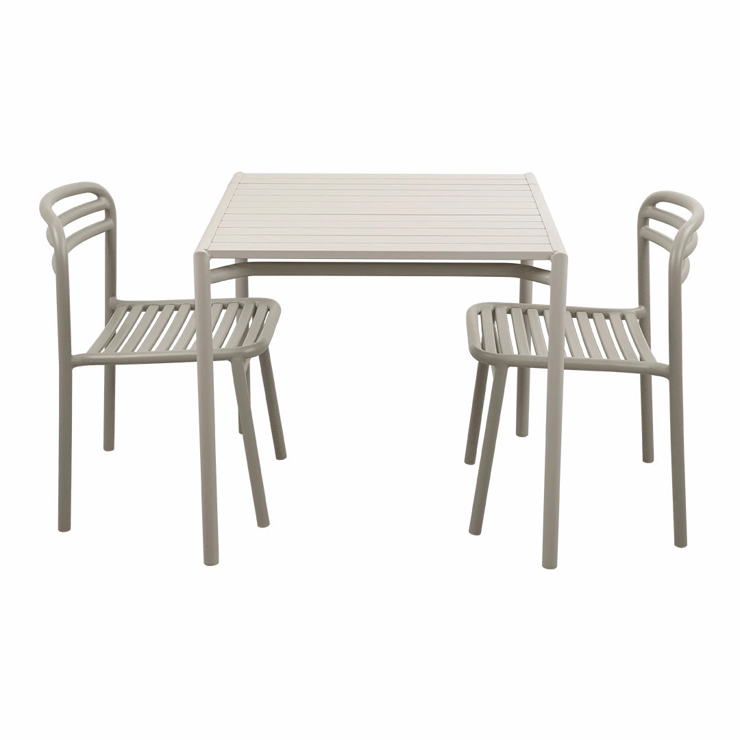Bliss Square Dining Table Set w/ Side Chairs