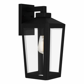 Blomfield One Light Outdoor Wall Mount Matte BlackOutdoor wall sconces with motion sensor