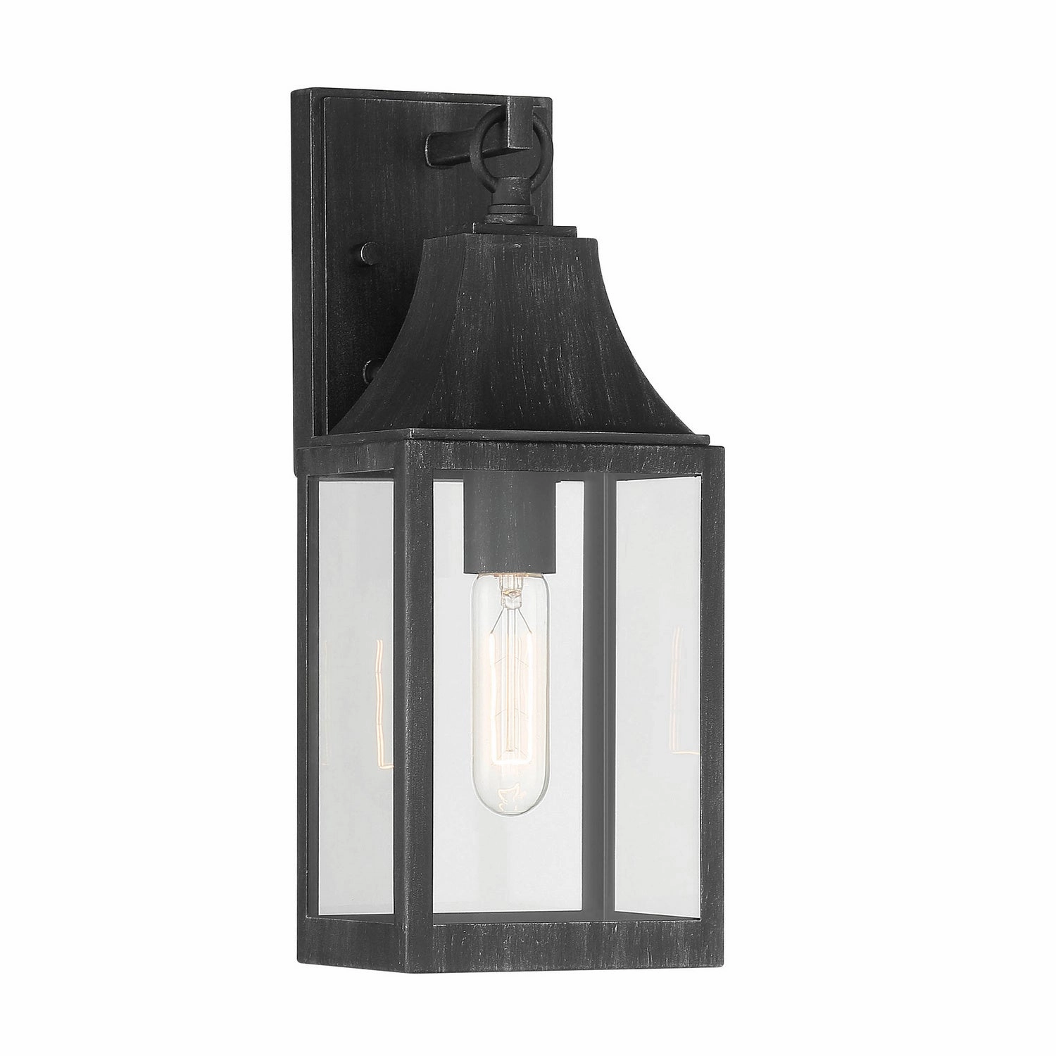 Blueberry Trail One Light Wall Lantern Weathered Pewter