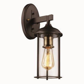 Blues One Light Wall Lantern Rubbed Oil Bronze /Antique BrassOutdoor wall sconces with motion sensor
