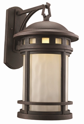 Boardwalk One Light Hanging Lantern RustOutdoor wall sconces with motion sensor