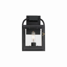 Bonham One Light Outdoor Wall Sconce BlackOutdoor wall sconces with motion sensor
