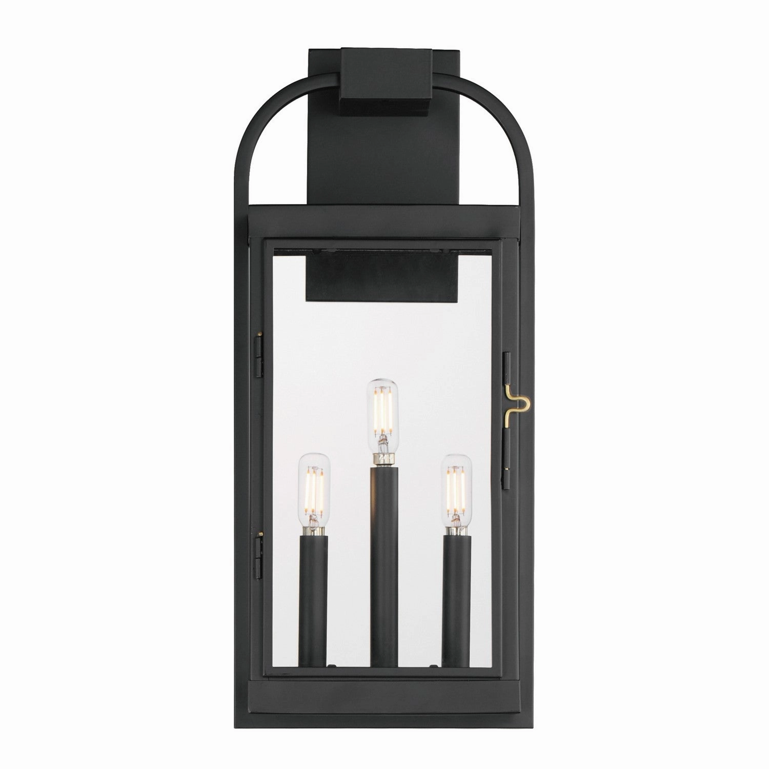 Bonham Three Light Outdoor Wall Sconce BlackOutdoor wall sconces with motion sensor