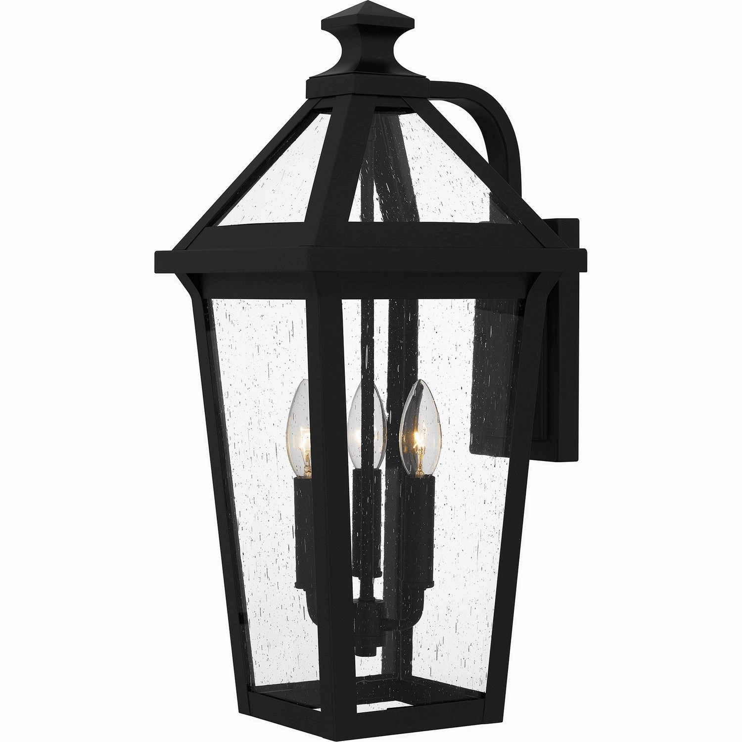 Boulevard Three Light Outdoor Wall Mount Matte BlackOutdoor wall sconces with motion sensor