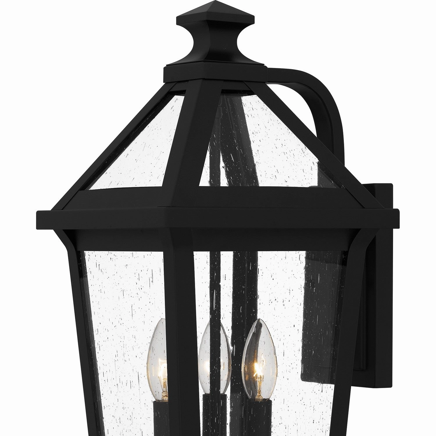 Boulevard Three Light Outdoor Wall Mount Matte Black