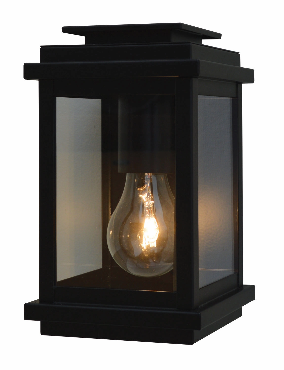 Bournemouth Wall Mount Satin BlackOutdoor wall sconces with motion sensor