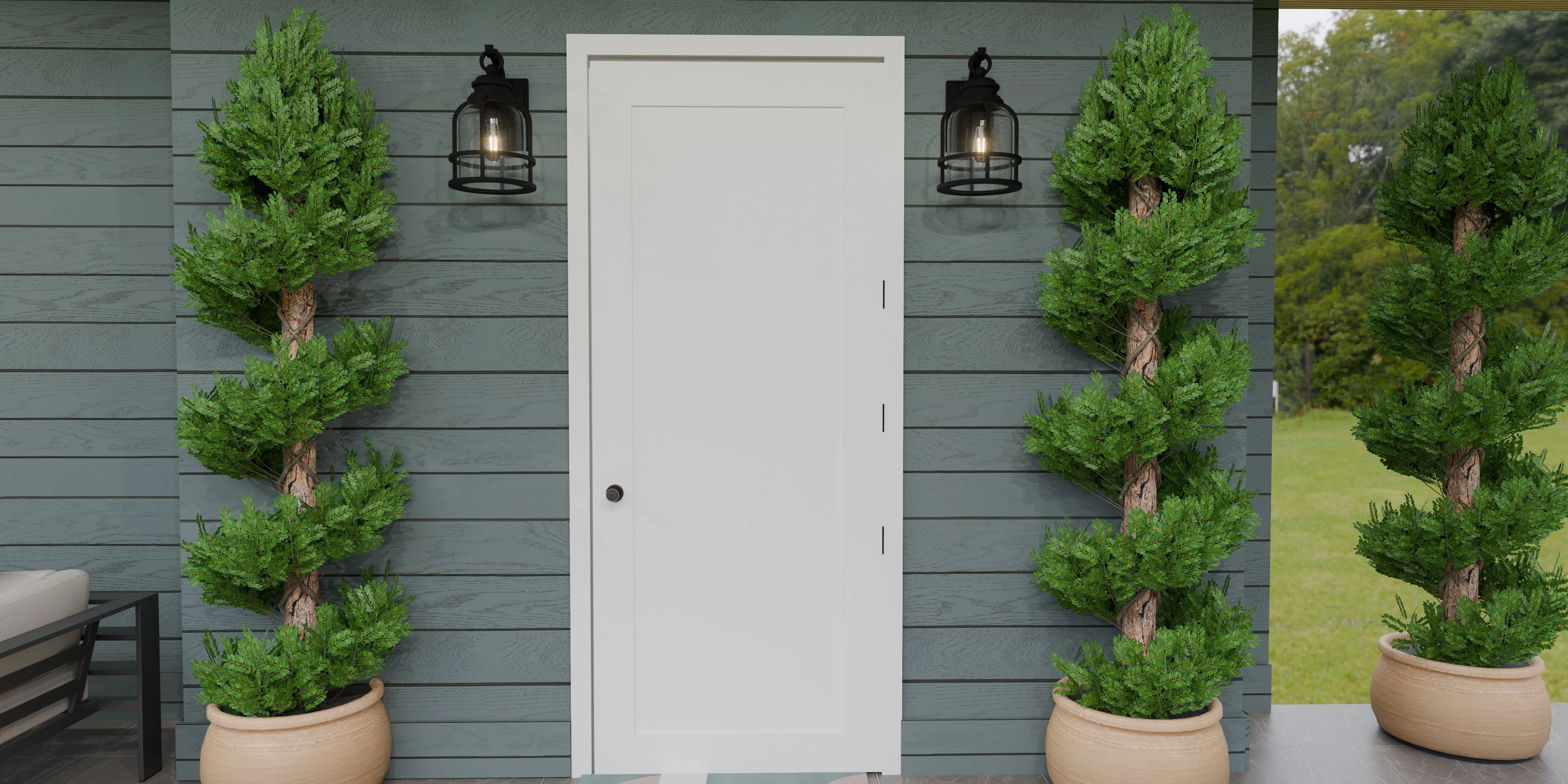 Bowles One Light Outdoor Wall Mount Earth Black