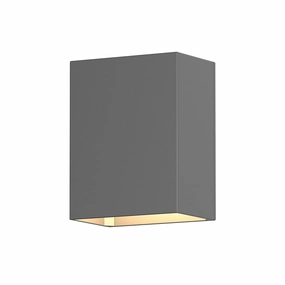 Box LED Wall Sconce Textured GrayOutdoor wall sconces with motion sensor