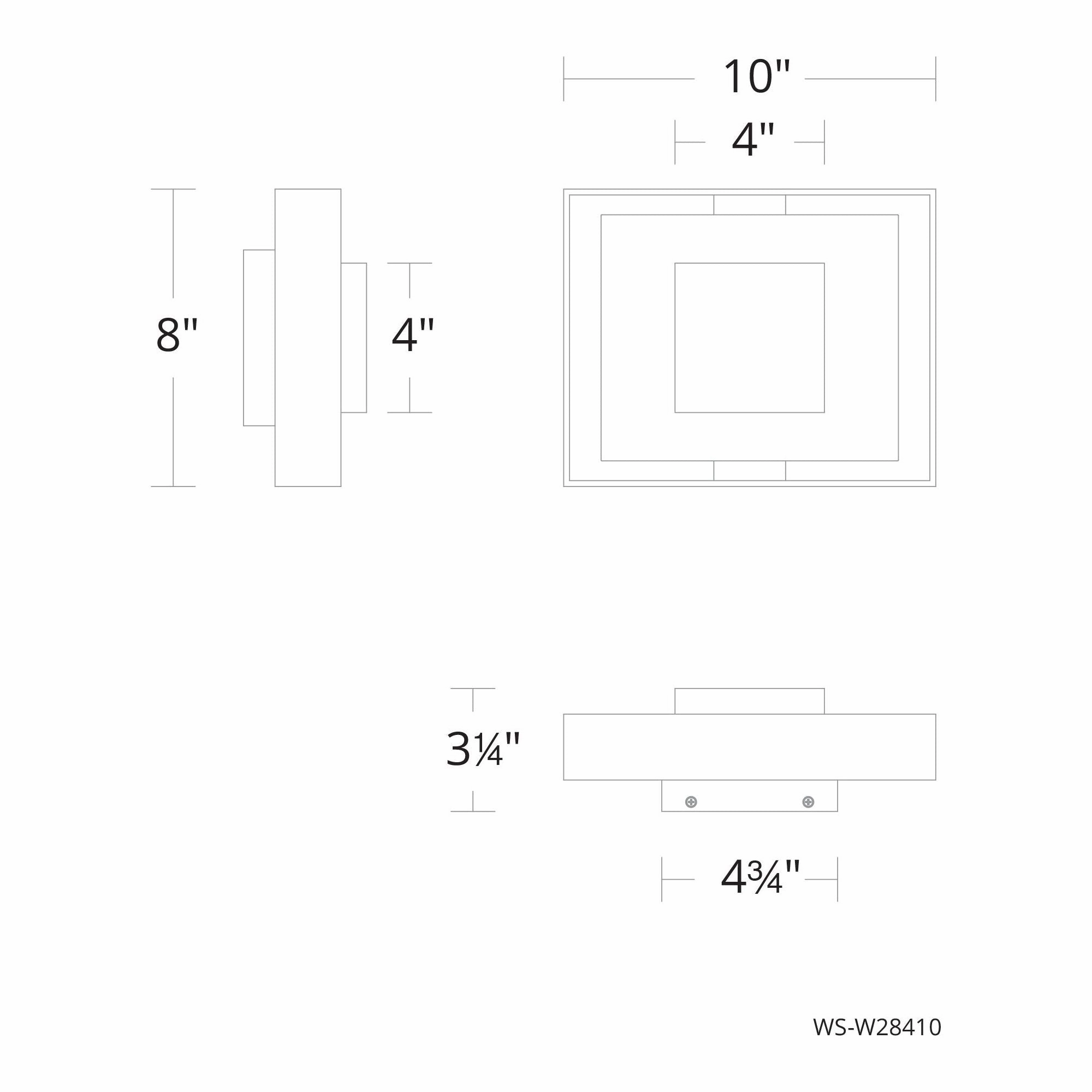 Boxie 10" LED Outdoor Wall Light