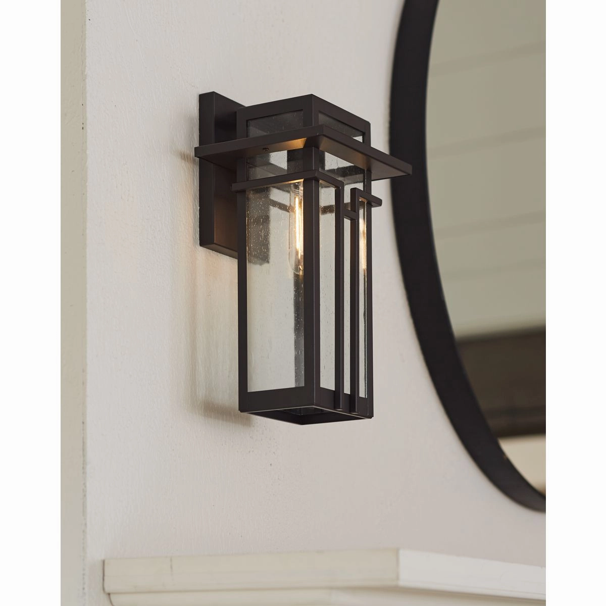 Boxwood One Light Wall Lantern Antique Bronze