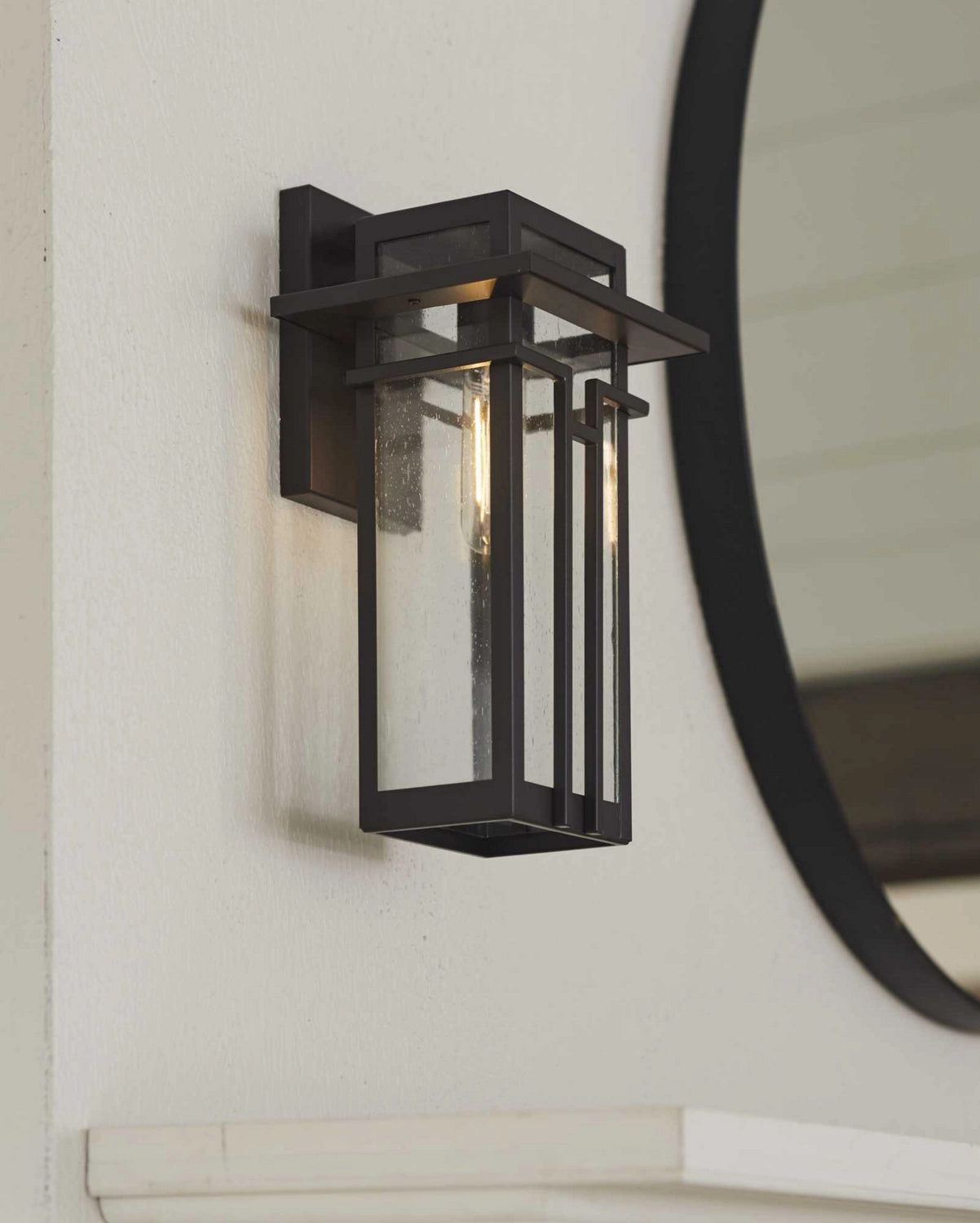 Boxwood One Light Wall Lantern Antique Bronze