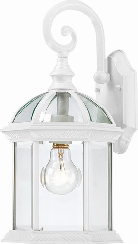 Boxwood One Light Wall Lantern WhiteOutdoor wall sconces with motion sensor