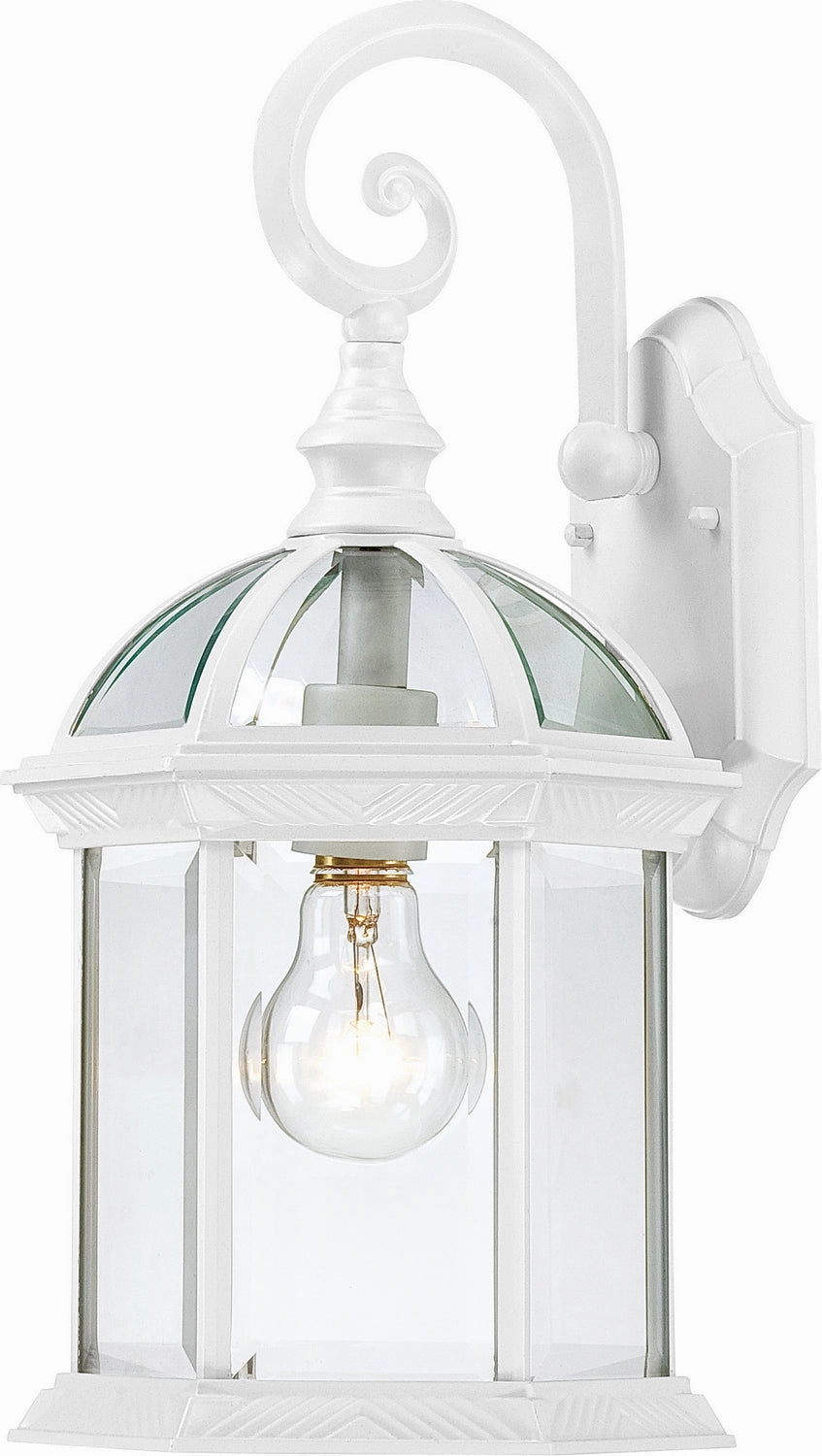 Boxwood One Light Wall Lantern WhiteOutdoor wall sconces with motion sensor