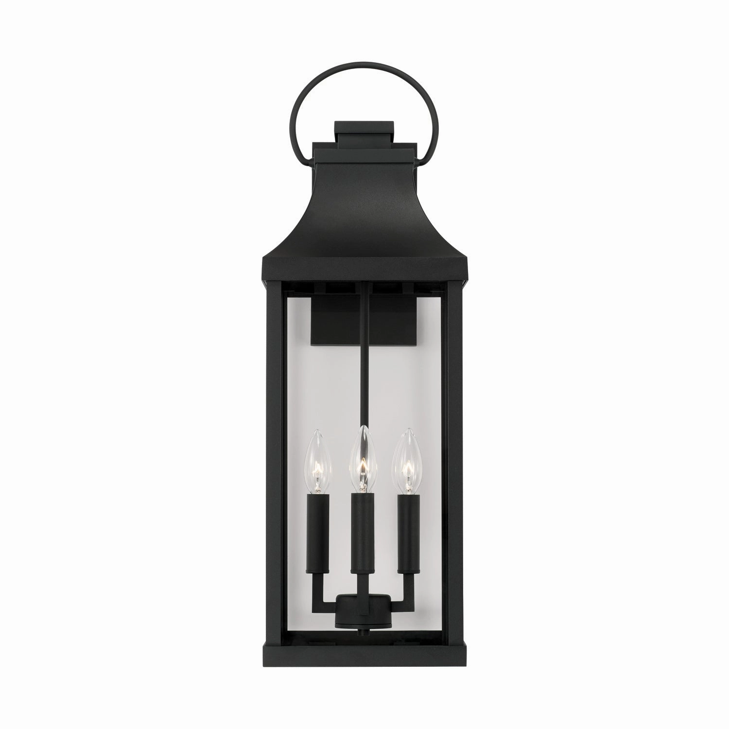 Bradford Four Light Outdoor Wall Lantern Black
