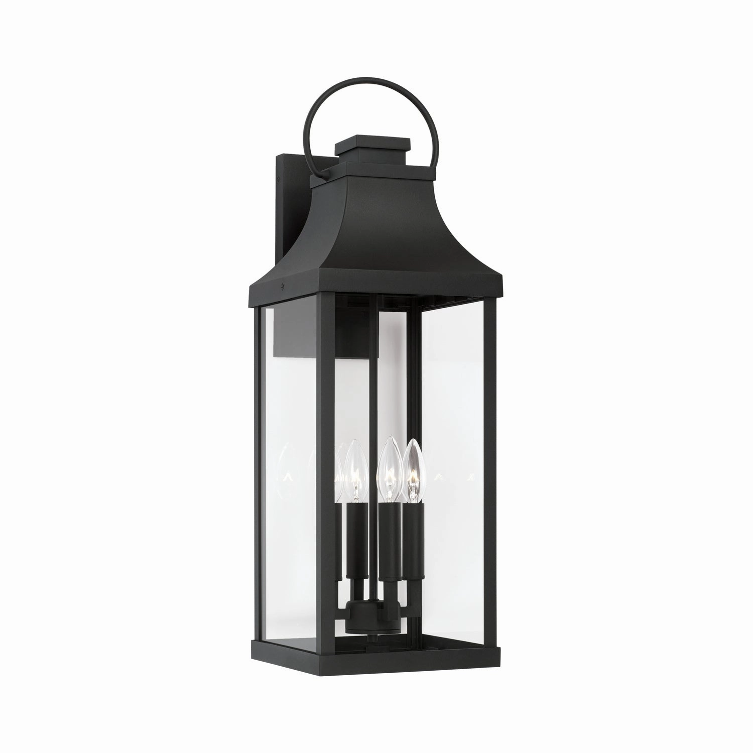 Bradford Four Light Outdoor Wall Lantern BlackOutdoor wall sconces with motion sensor