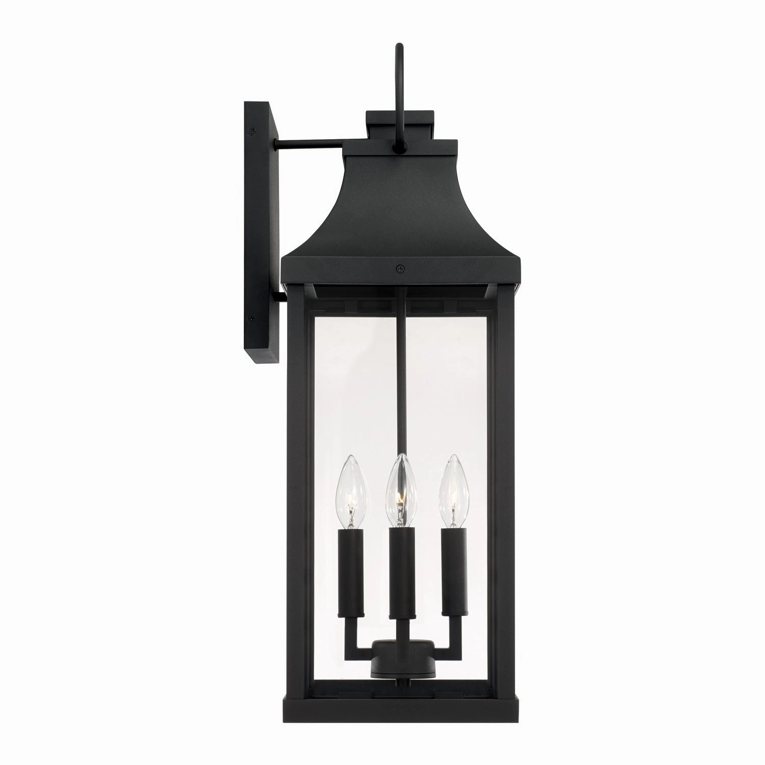 Bradford Four Light Outdoor Wall Lantern Black