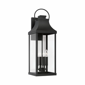 Bradford Four Light Outdoor Wall Lantern BlackOutdoor wall sconces with motion sensor