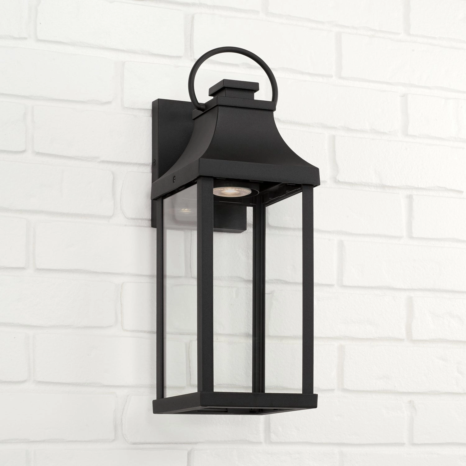 Bradford One Light Outdoor Wall Lantern Black