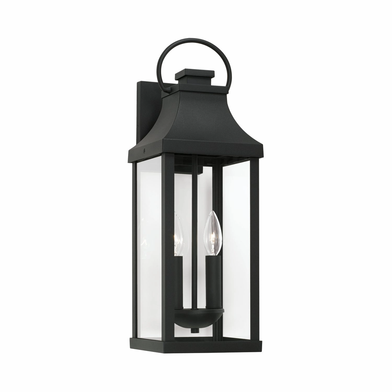Bradford Two Light Outdoor Wall Lantern BlackOutdoor wall sconces with motion sensor