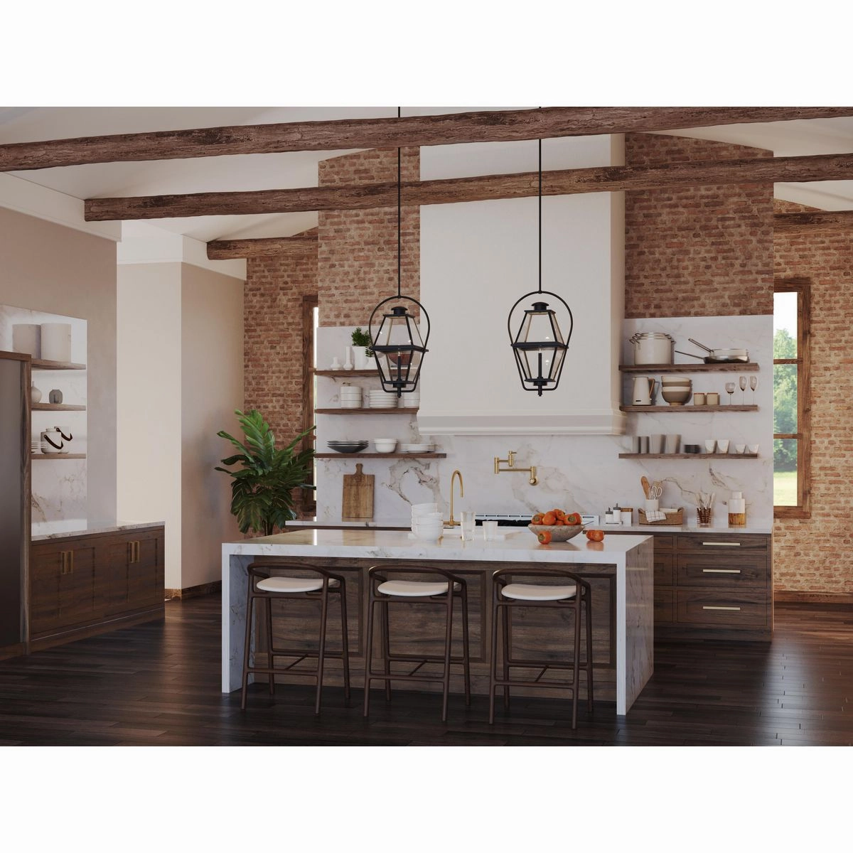 Bradshaw 1-Light Outdoor Pendant