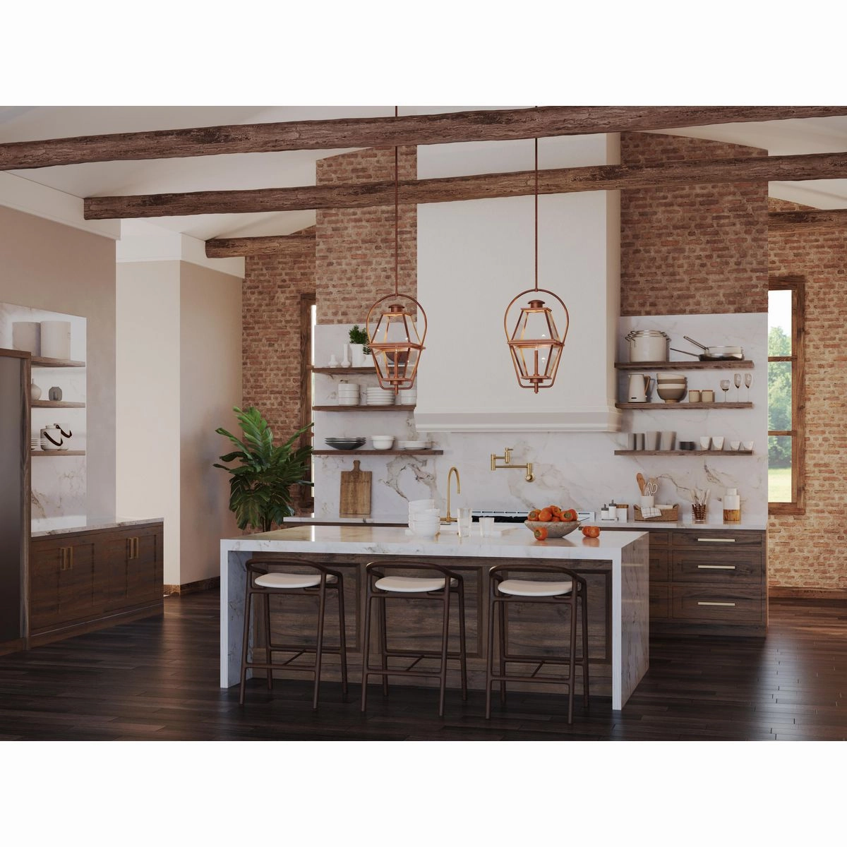 Bradshaw 1-Light Outdoor Pendant