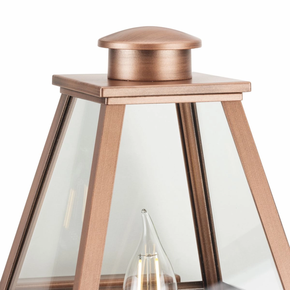 Bradshaw One Light Outdoor Wall Lantern Antique Copper (Painted)